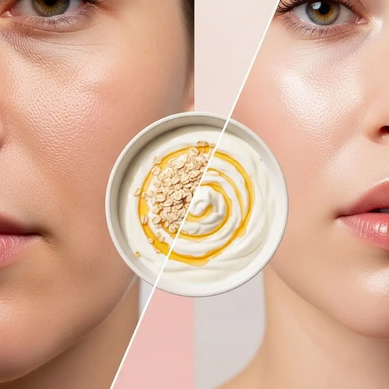 Benefits of yogurt for skin - daily consumption supports clear, radiant complexion from within
