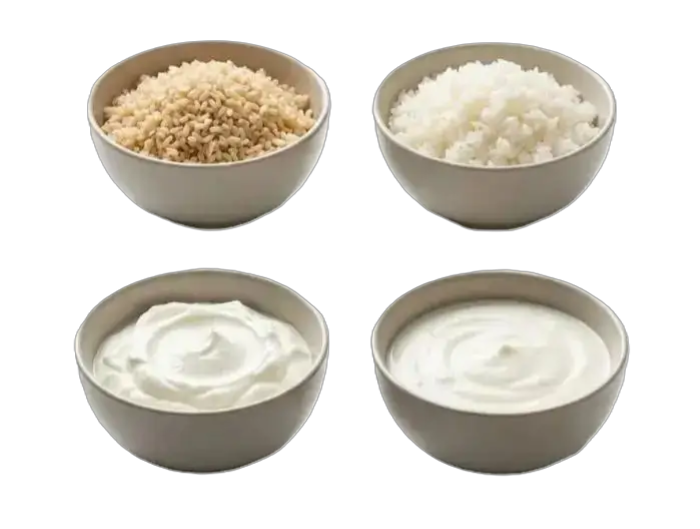 Side by side comparison of common foods helping understand better choices based on nutrition and real life needs