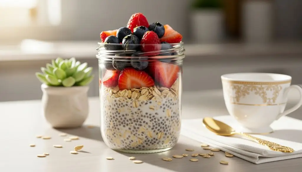 What is oatmeal showing warm bowl of cooked oats with fruits and nuts for a simple filling breakfast option