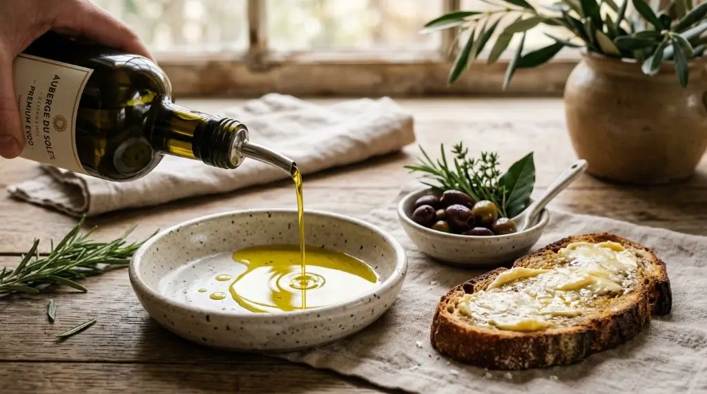 Extra virgin olive oil vs butter comparison featuring classic ingredients for healthy everyday meals