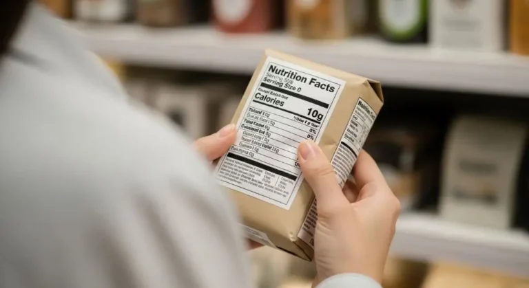 How to read nutrition labels on packaged food showing serving size calories and added sugar for better food choices