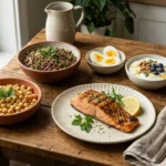 What does protein do for your body? Everyday protein foods including eggs, salmon, yogurt, lentils, tofu and nuts